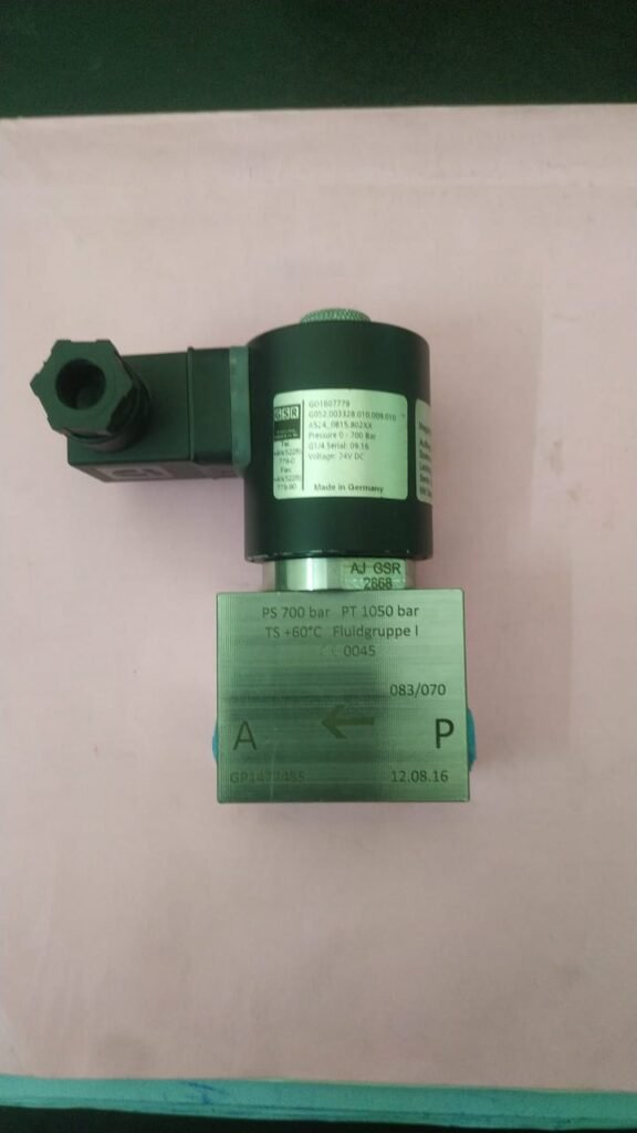 High Pressure Solenoid Valve for special applications 